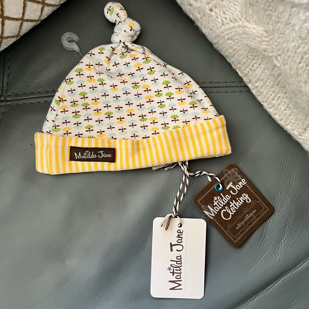 NWT MATILDA JANE Precious Pastel Infant HAT Cap BEANIE Size 0-6 months SO SOFT!